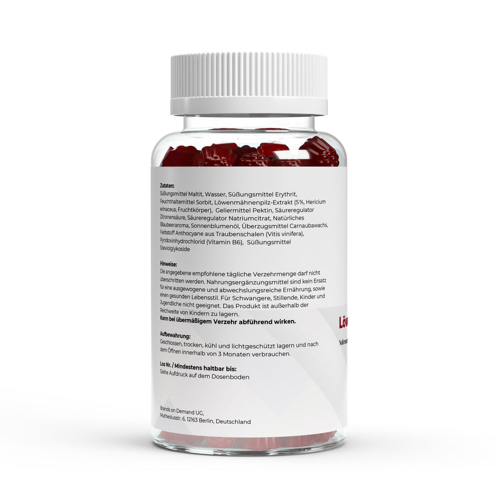 Lion's Mane + Vitamin B6 Gummies - 60 pcs.