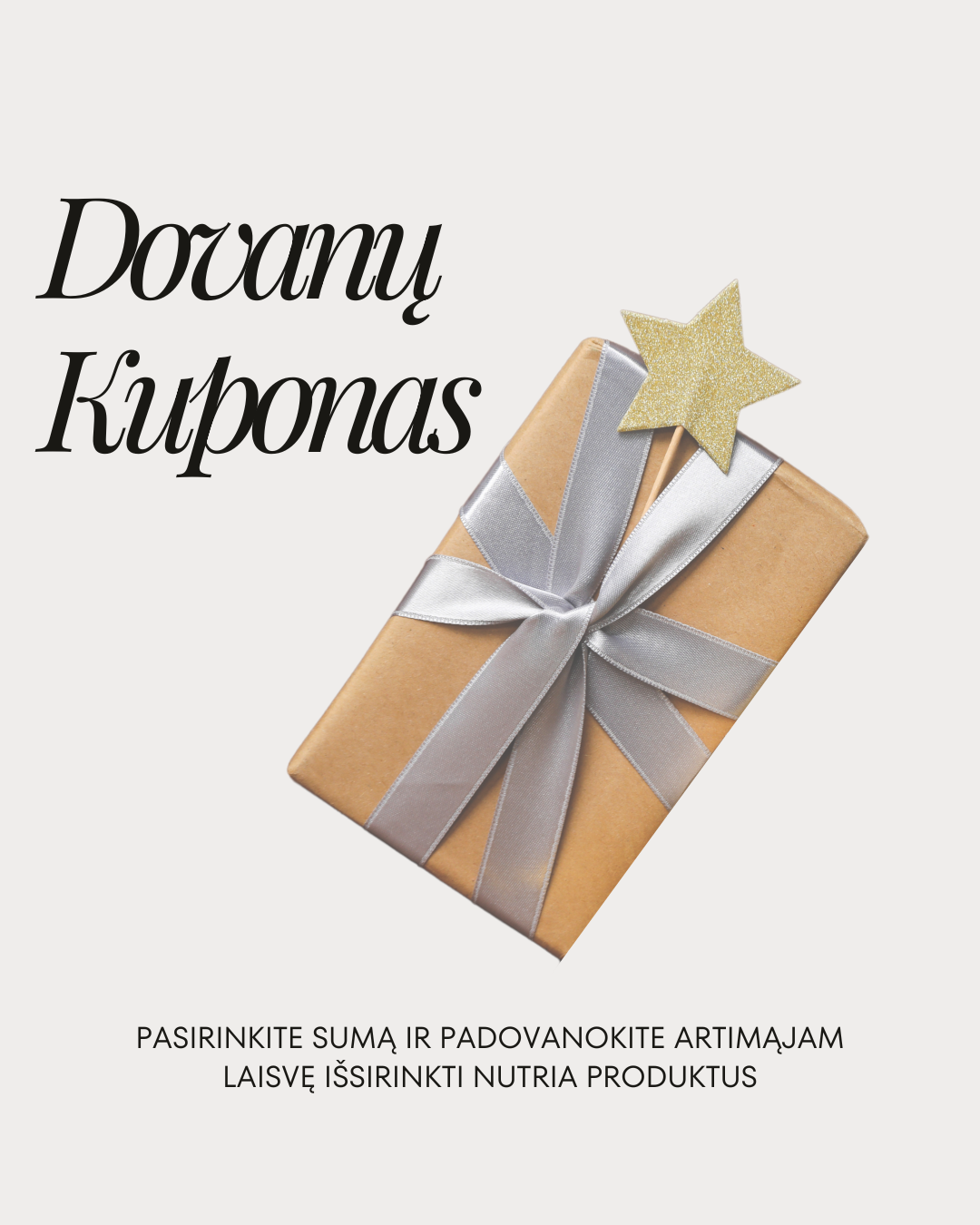 Nutria Dovanų Kuponas